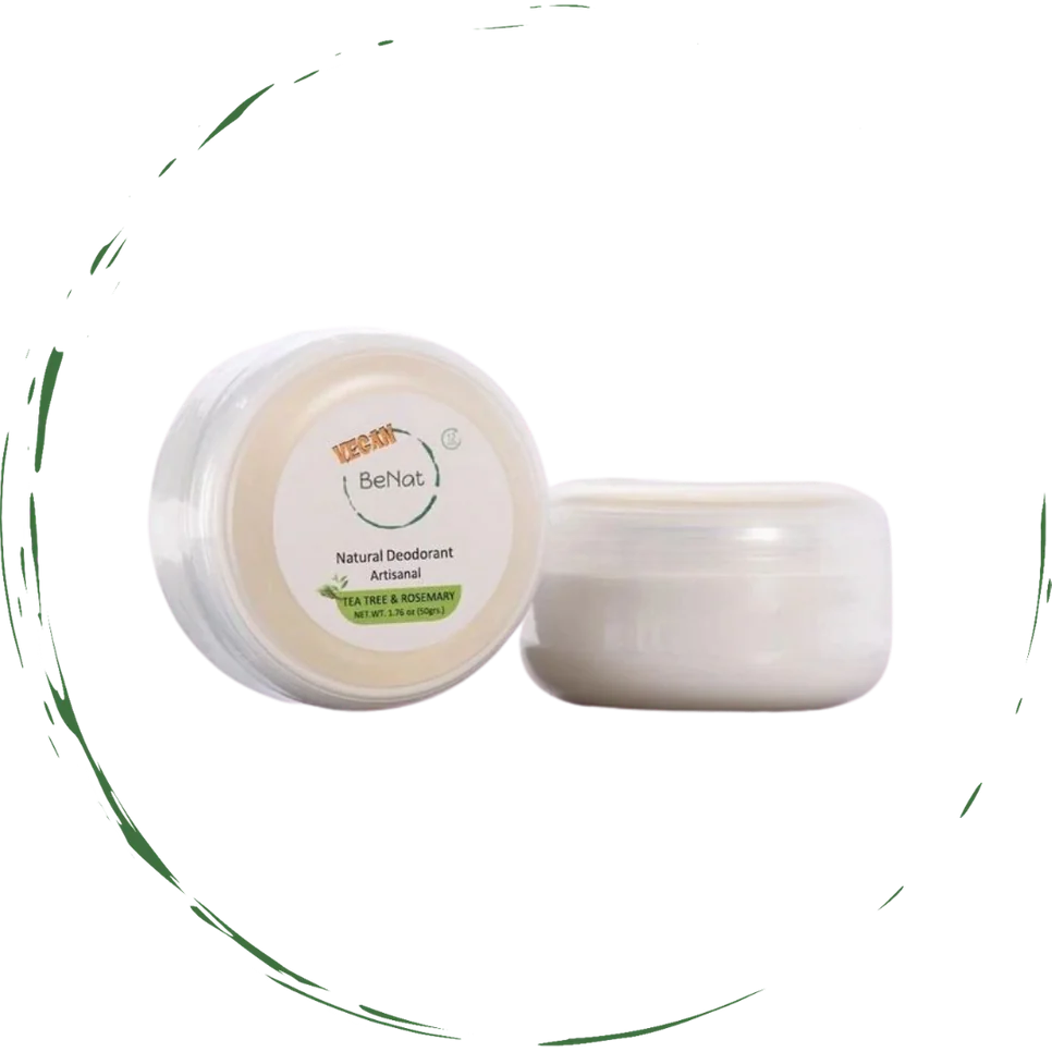 Vegan natural deodorant cream