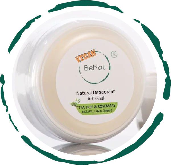 Vegan natural deodorant cream