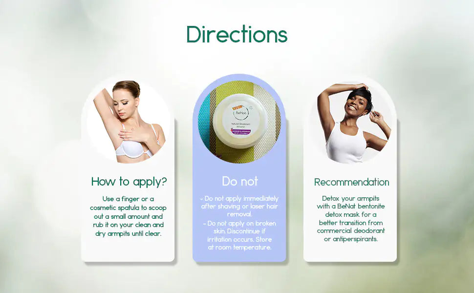 Vegan natural deodorant cream