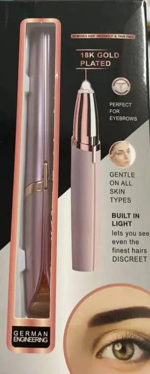 Rechargeable eyebrow hair remover