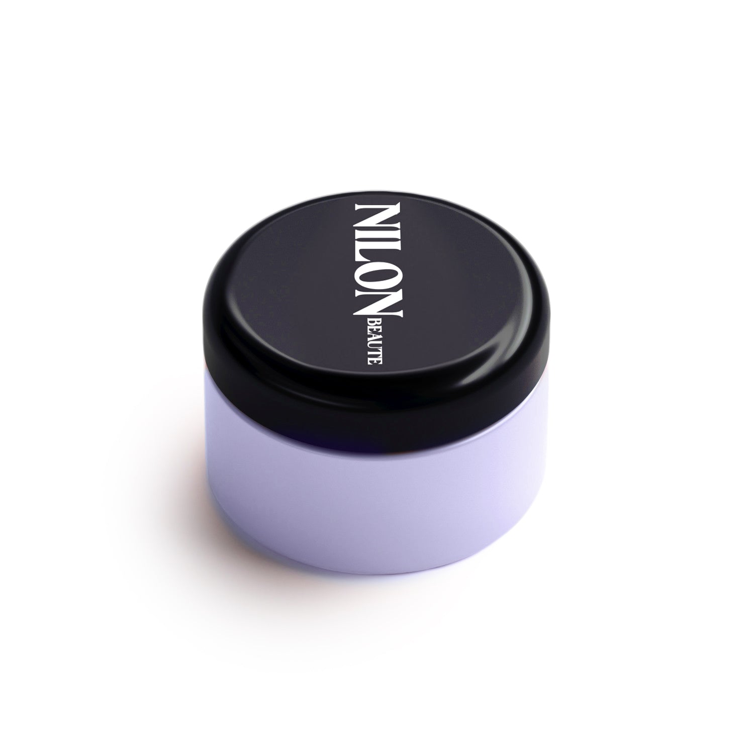 Exfoliating clay mask for sensitive skin luxury skincare jar side view