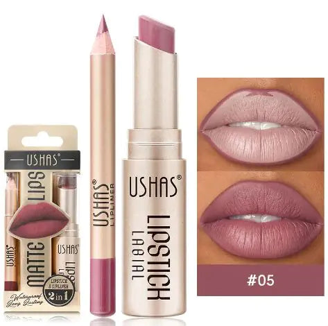 Matte nude lipstick