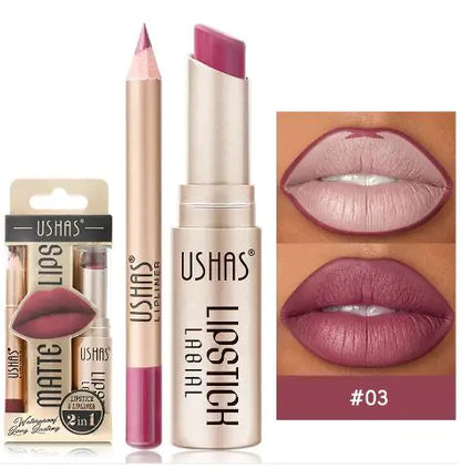 Matte nude lipstick