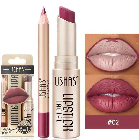 Matte nude lipstick