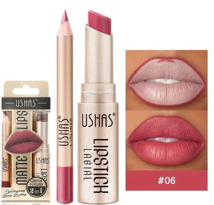 Matte nude lipstick