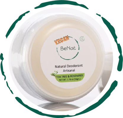 Vegan natural deodorant cream