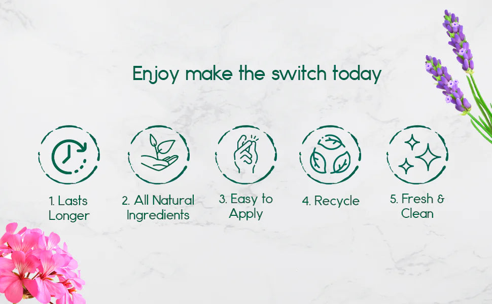 Enjoy the benefits of our all-natural deodorant for kids: lasts longer, easy to apply, fresh and clean.