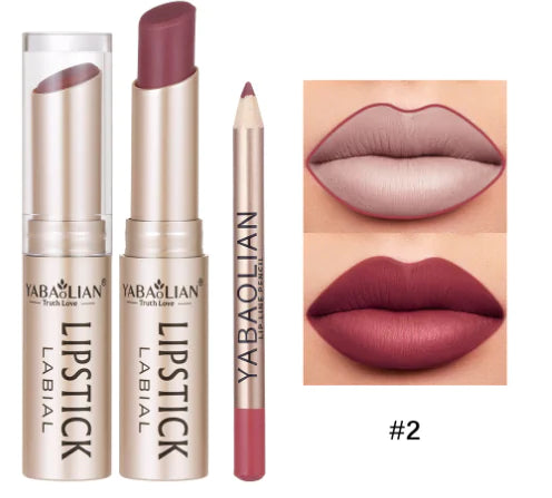 Matte nude lipstick