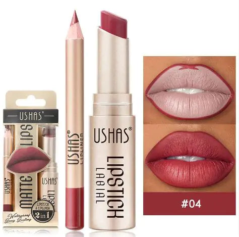 Matte nude lipstick