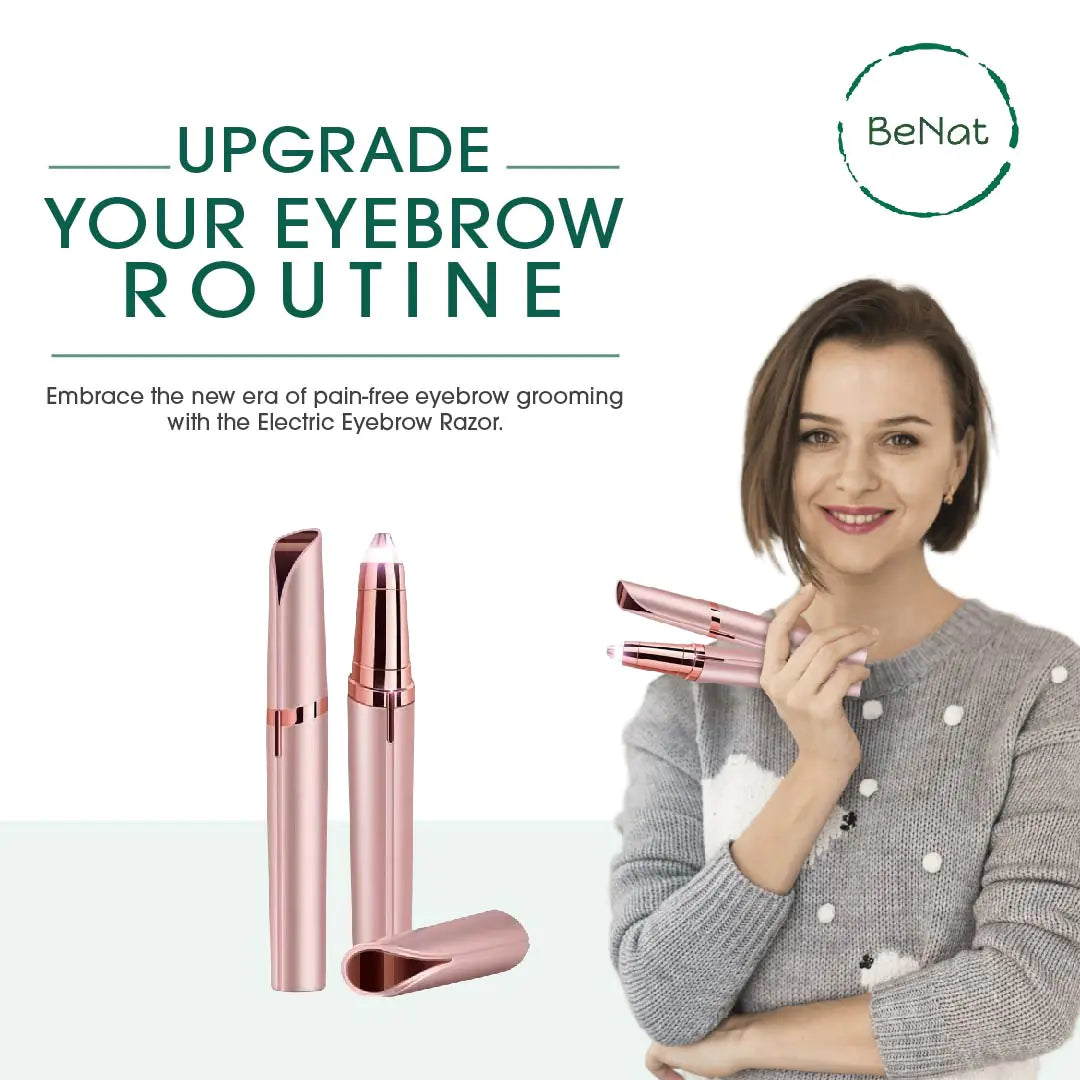 Rechargeable eyebrow hair remover