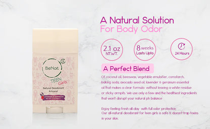 All-Natural Deodorant for Kids &amp; Teens, BeNat&